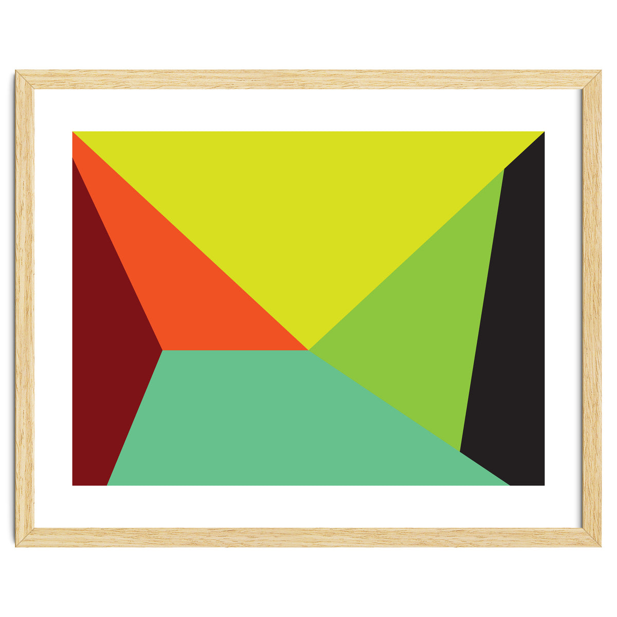 Geometric Shapes No. 31 -  yellow, orange & green