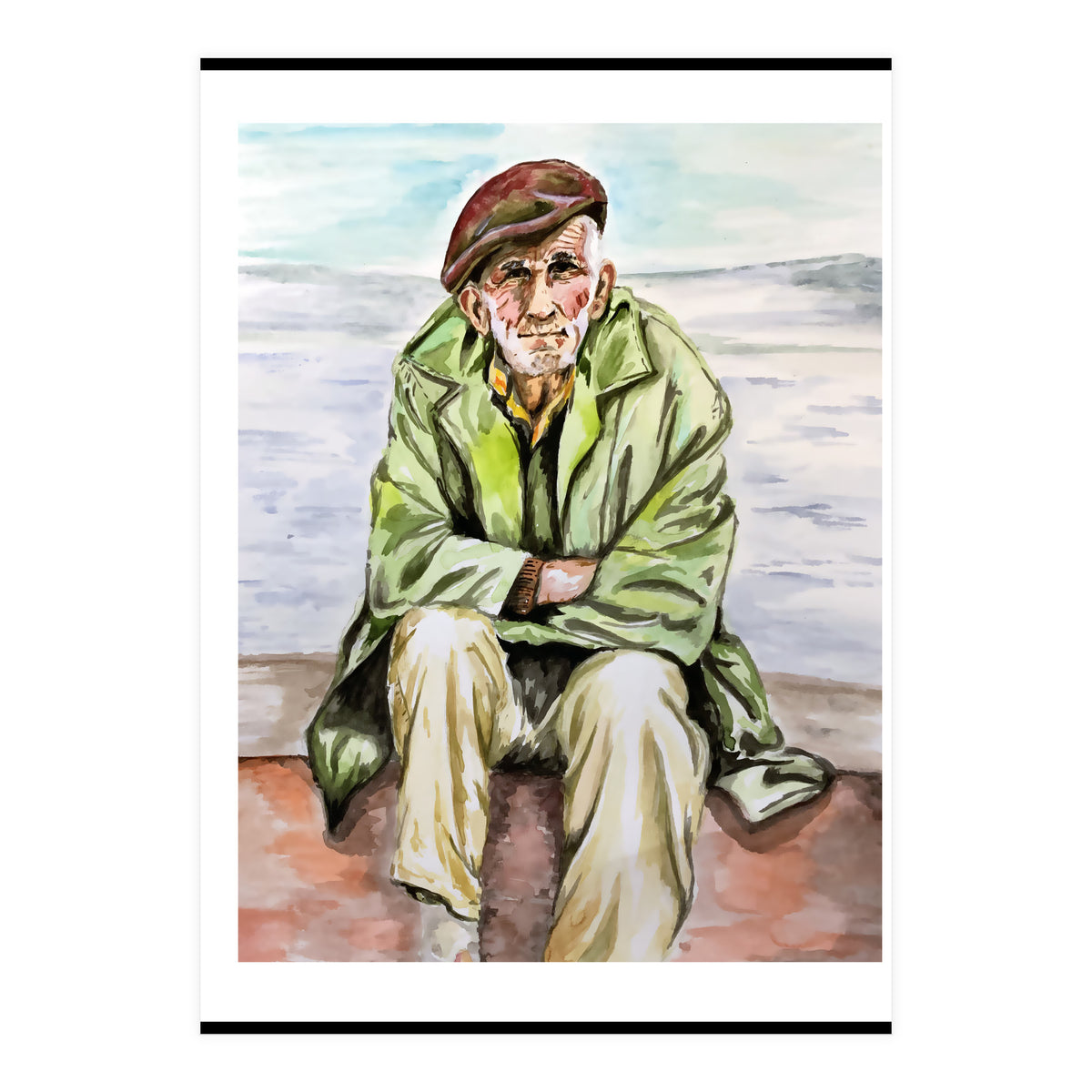 On the beach  (Print Only)