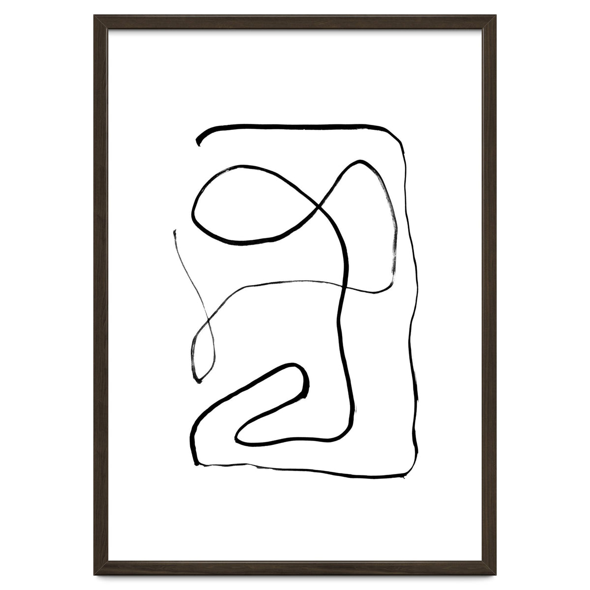 Mid-Century Line Art Print #2