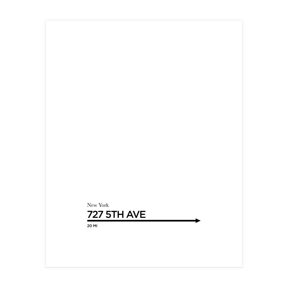 5TH AVE (Print Only)