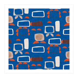 Mod Shapes Blue  (Print Only) thumbnail