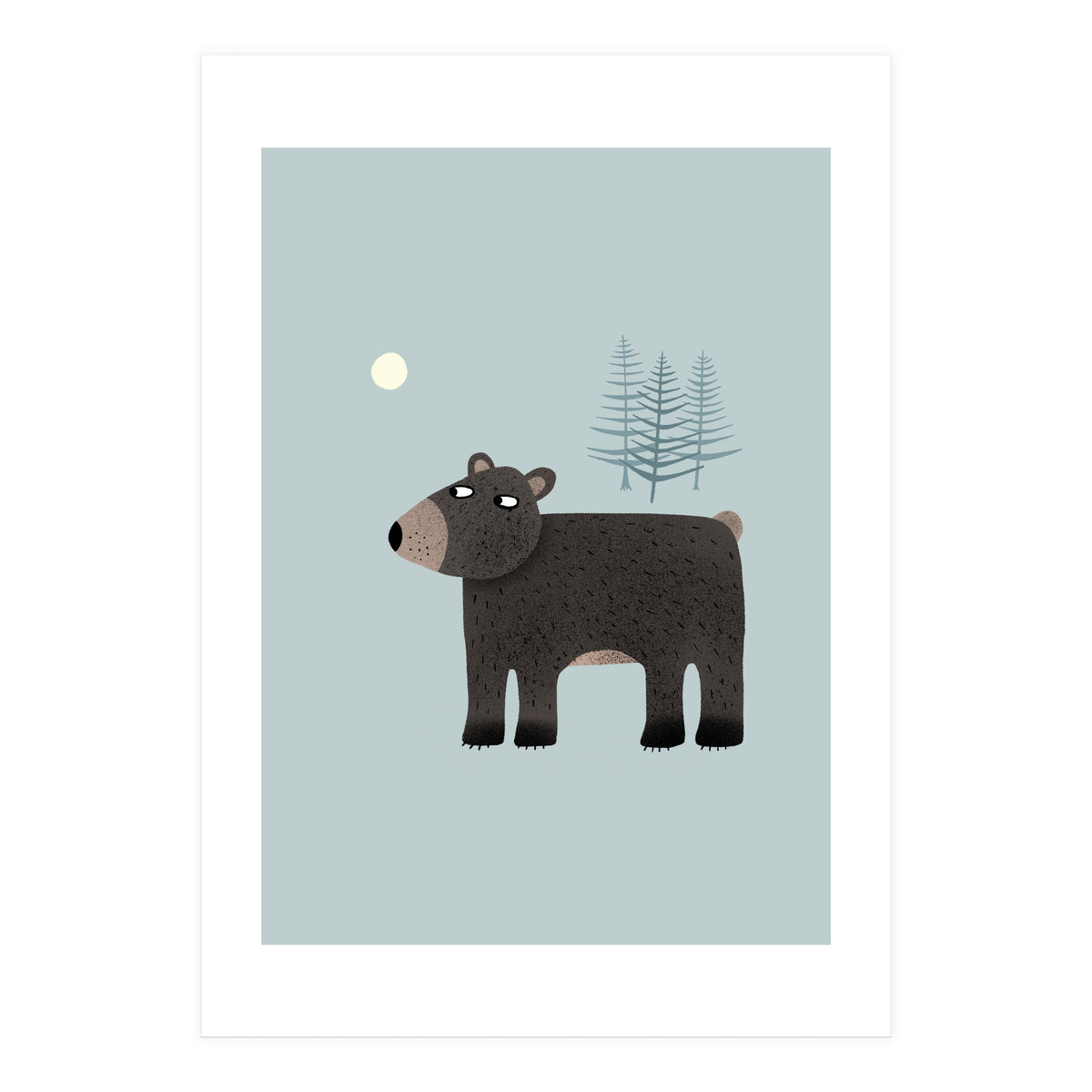 The Bear, the Trees and the Moon (Print Only)
