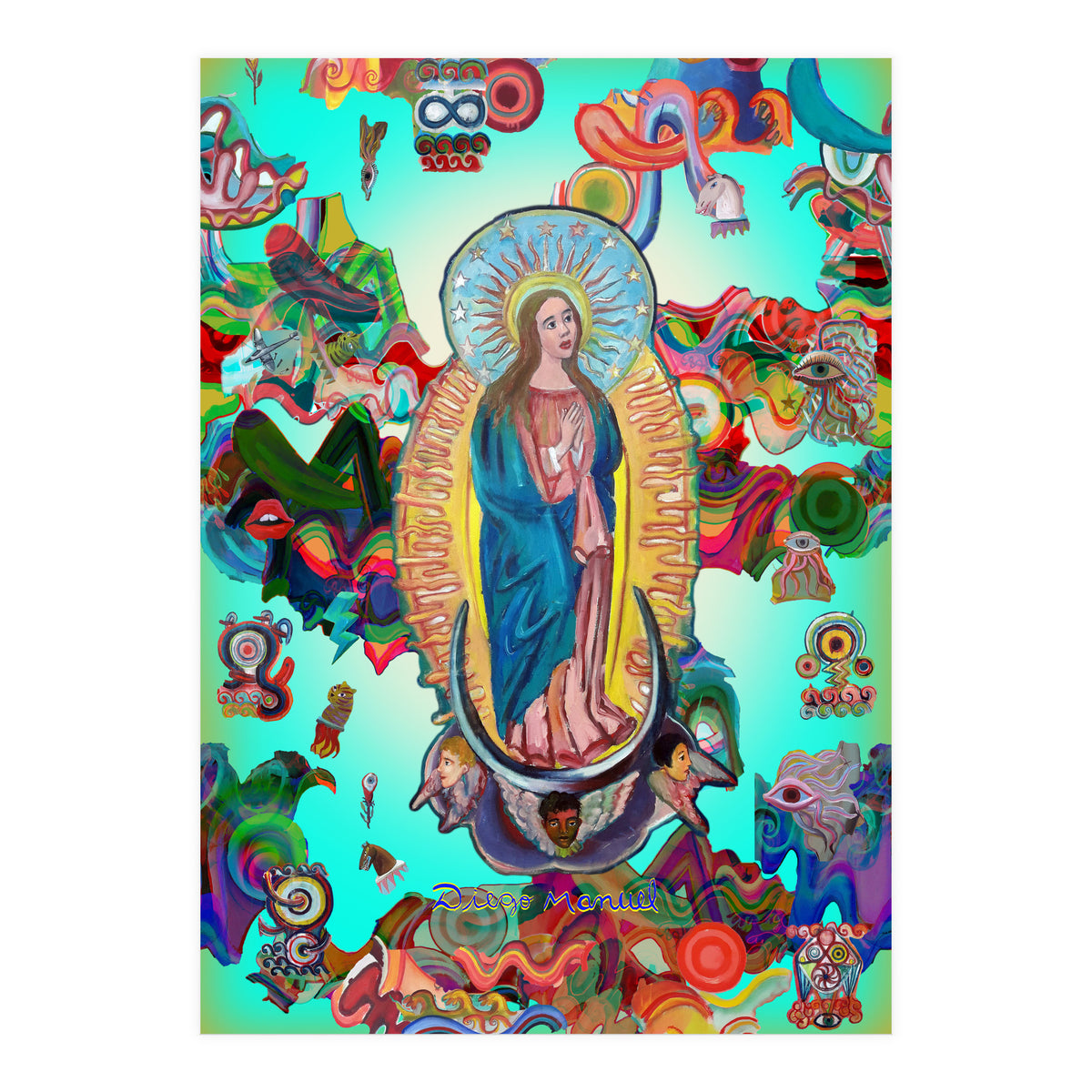 Virgen Y Graffiti 22 (Print Only)