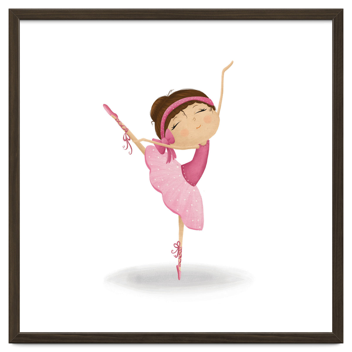 Adorable Ballerina Nursery Print