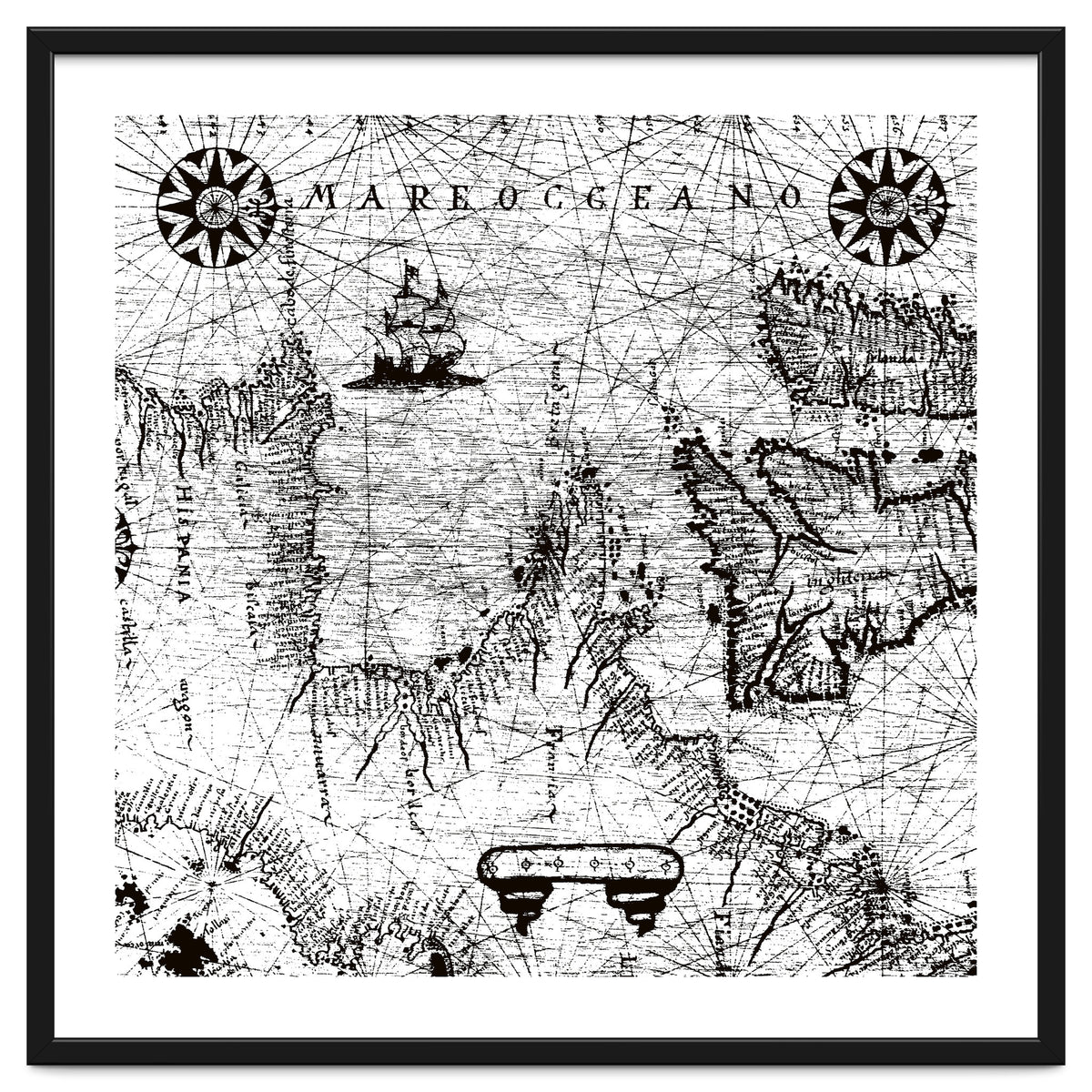 Antique Mercant Map