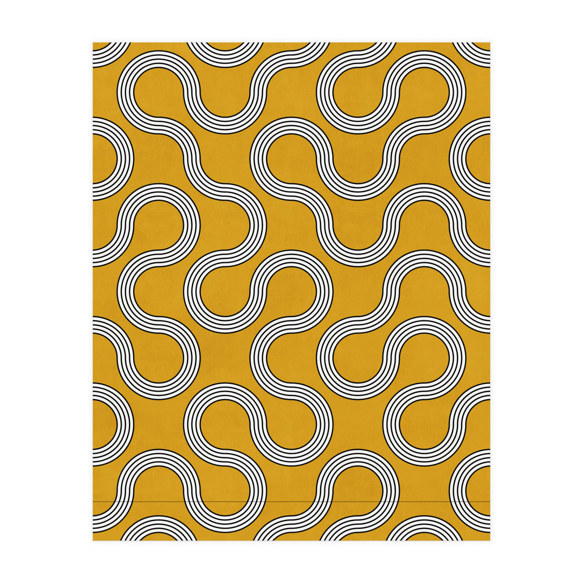 My Favorite Geometric Patterns No.31 - Mustard Yellow (Print Only)
