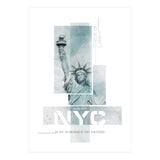 NYC Statue of Liberty | turquoise marble (Print Only) thumbnail