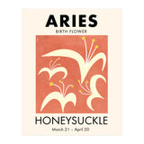 Aries Birth Flower Honeysuckle (Print Only) thumbnail