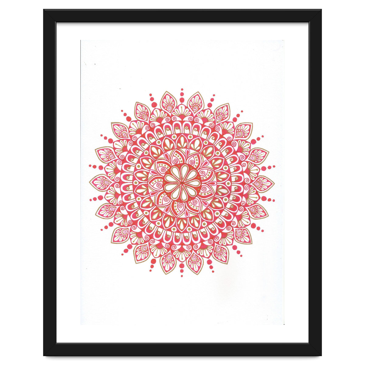 Red & Gold Mandala 2