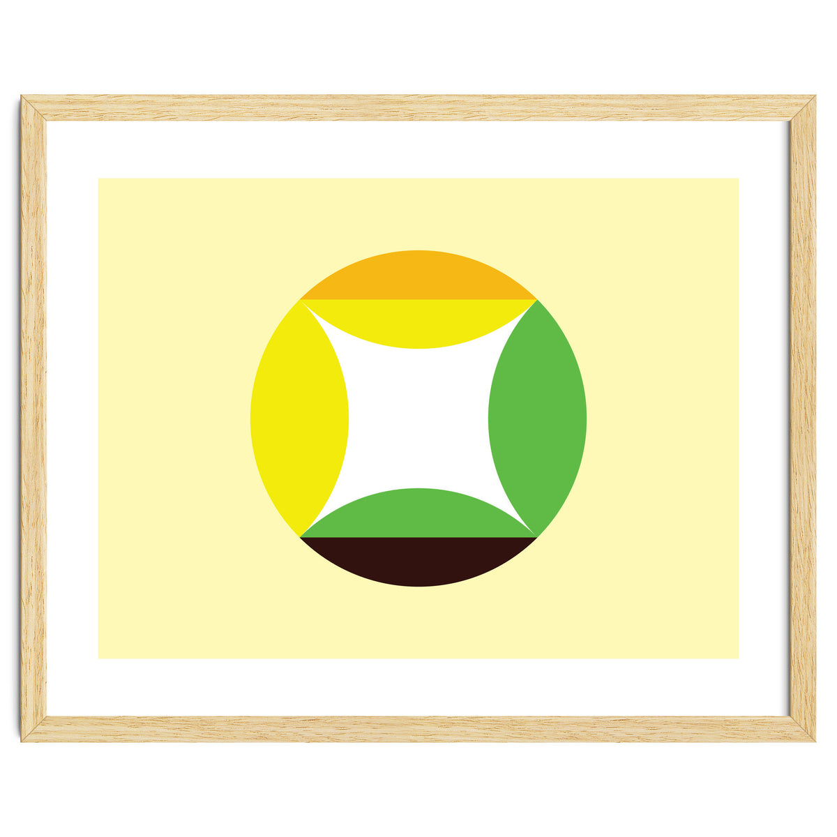 Geometric Shapes No. 21 - yellow, green & orange