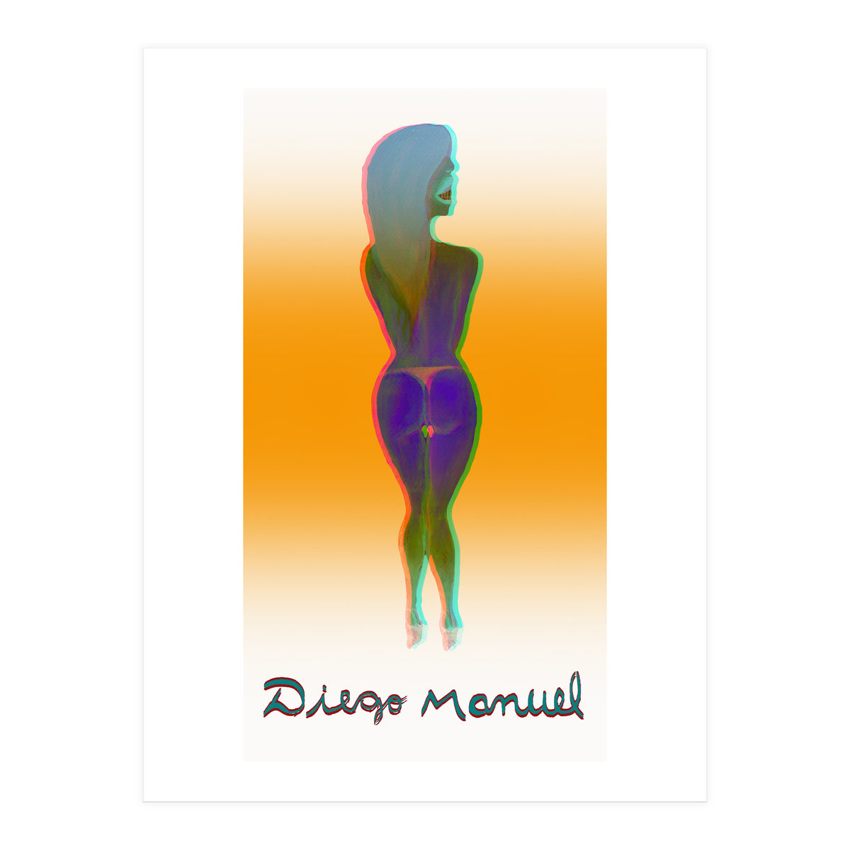 Chica Rosada 1b 3d (Print Only)