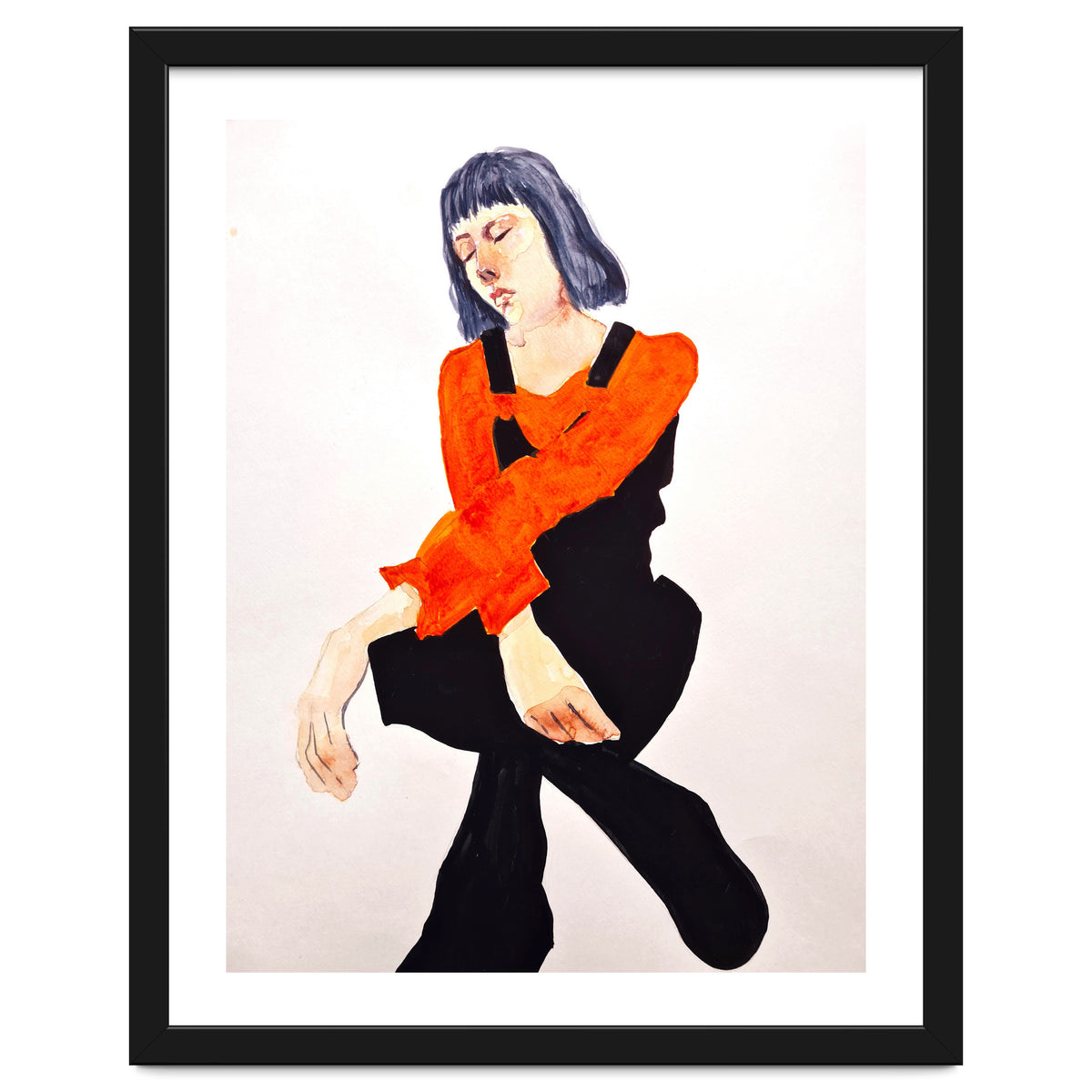 Untitled #60 - Woman in organge and black