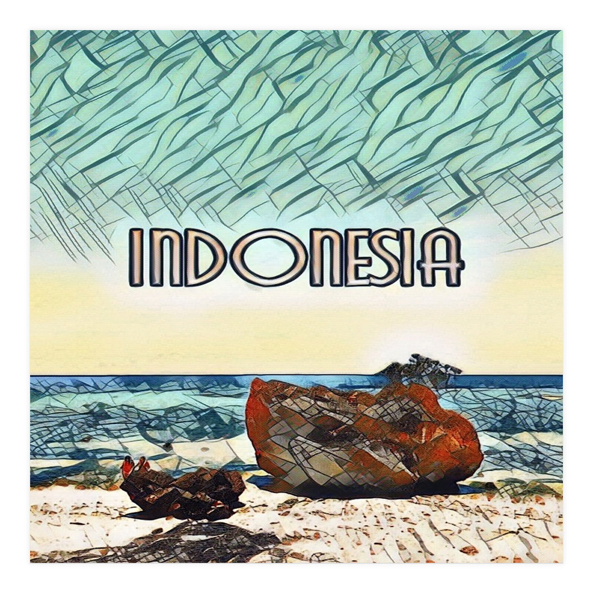 Labuan Sait Beach, Indonesia. (Print Only)