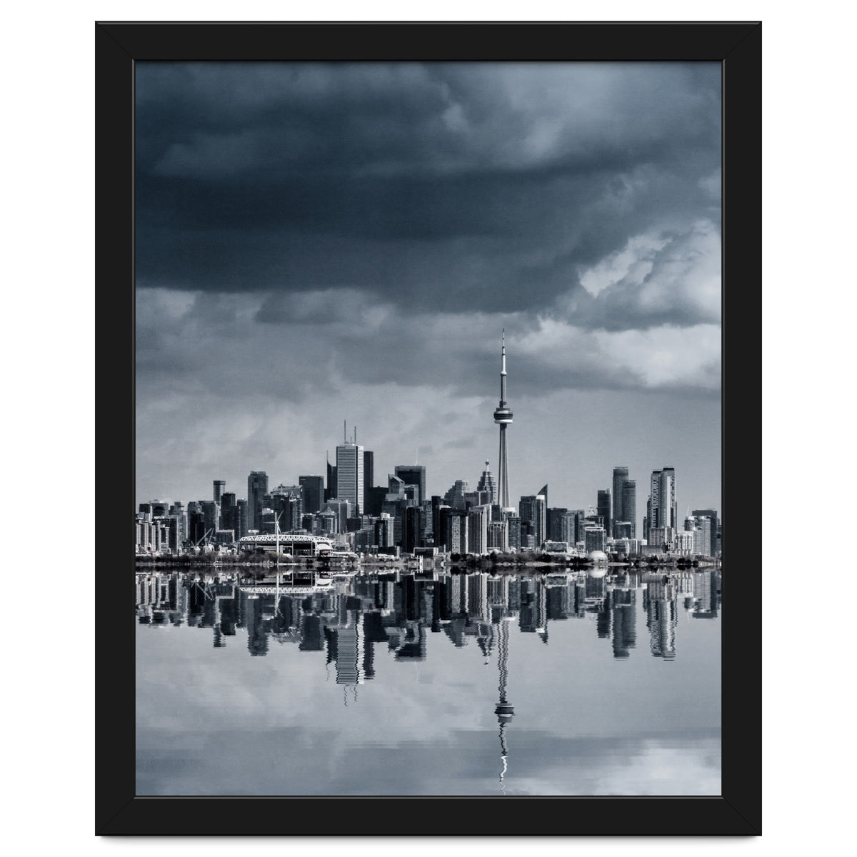 Toronto Skyline From Colonel Samuel Smith Park Reflection No 1