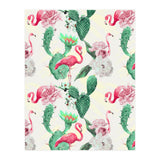 Flamingos, geometric and flowers (Print Only) thumbnail