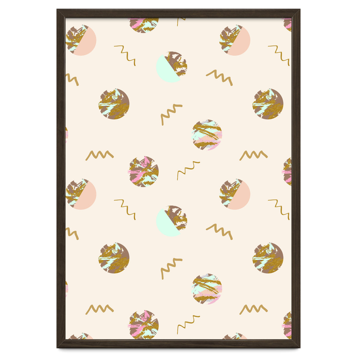 Abstract geometric vector painting