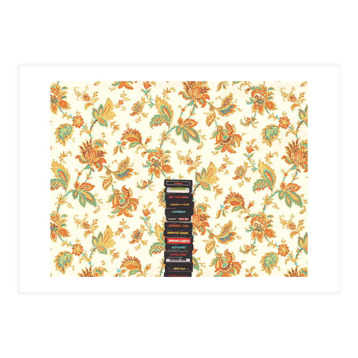 Atari & Flower Wallpaper (Print Only)