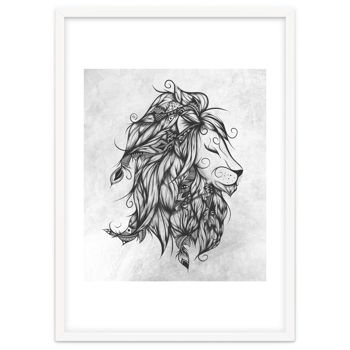 Poetic Lion B&w
