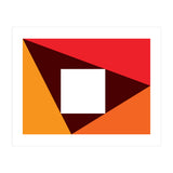 Geometric Shapes No. 23 - red & orange (Print Only) thumbnail