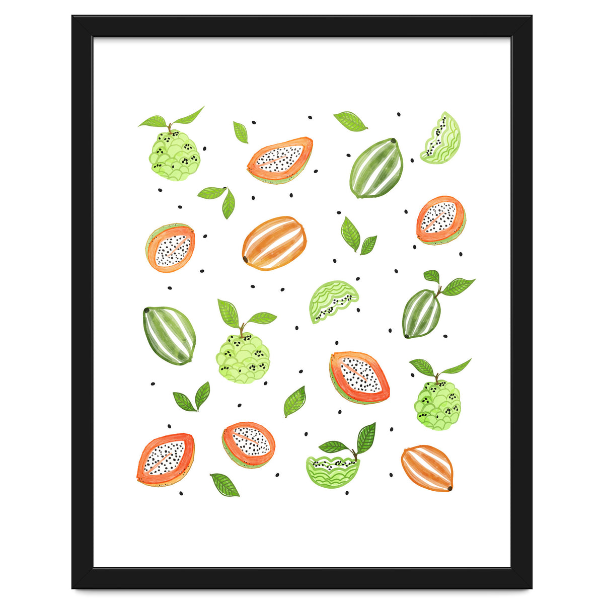 Papaya & Custard Apple