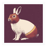 Rabbit Wrestler Square (Print Only) thumbnail