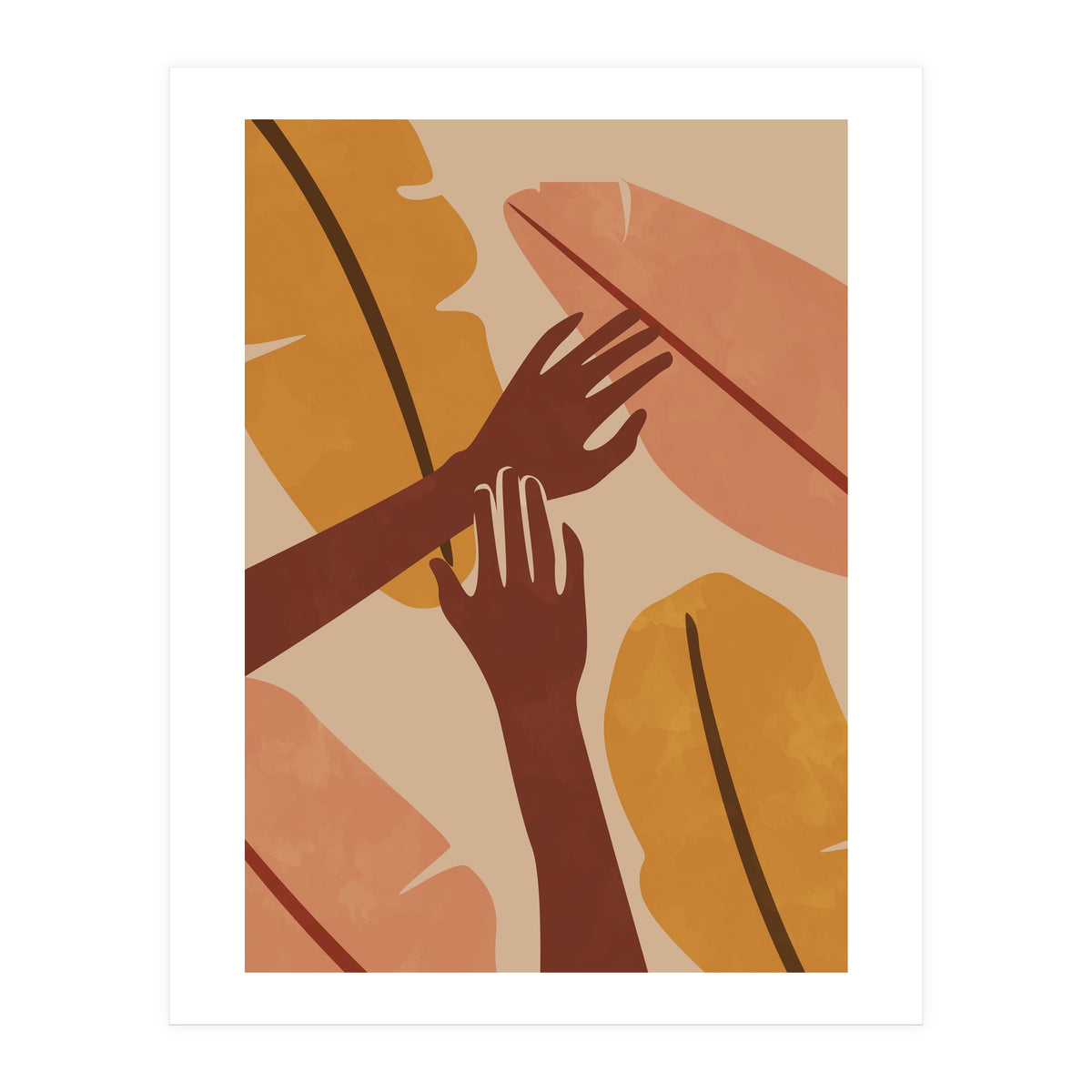 Banana Leaf Tropical Boho (Print Only)