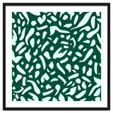 Deep Emrald | Green Terrazzo Pattern | Fun Funky Eclectic Modern Boho Painting thumbnail