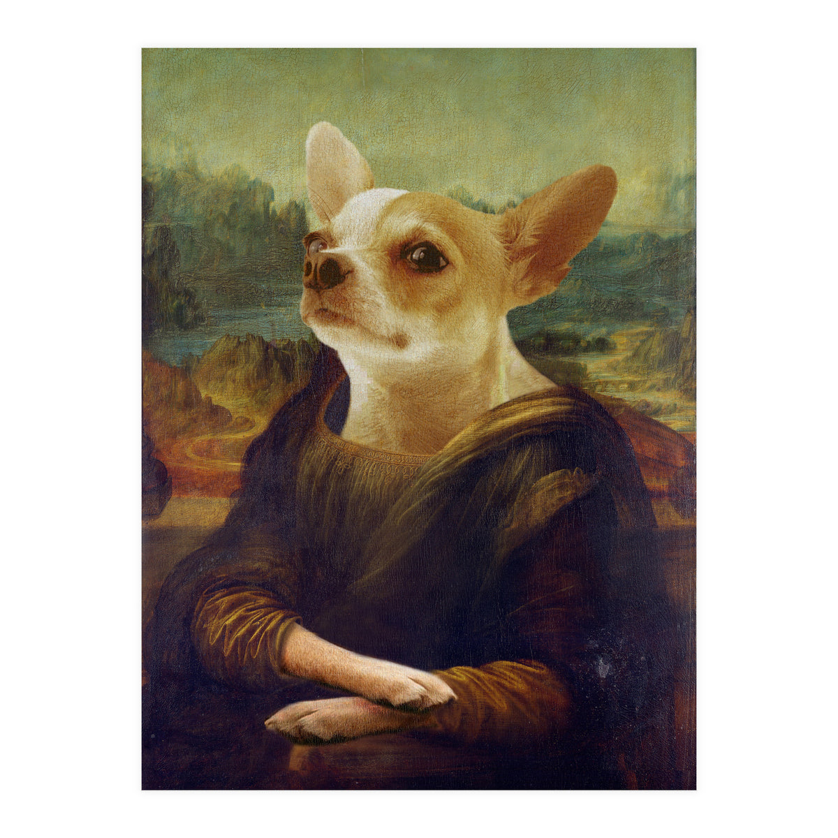 Mona Lisa Chihuahua (Print Only)