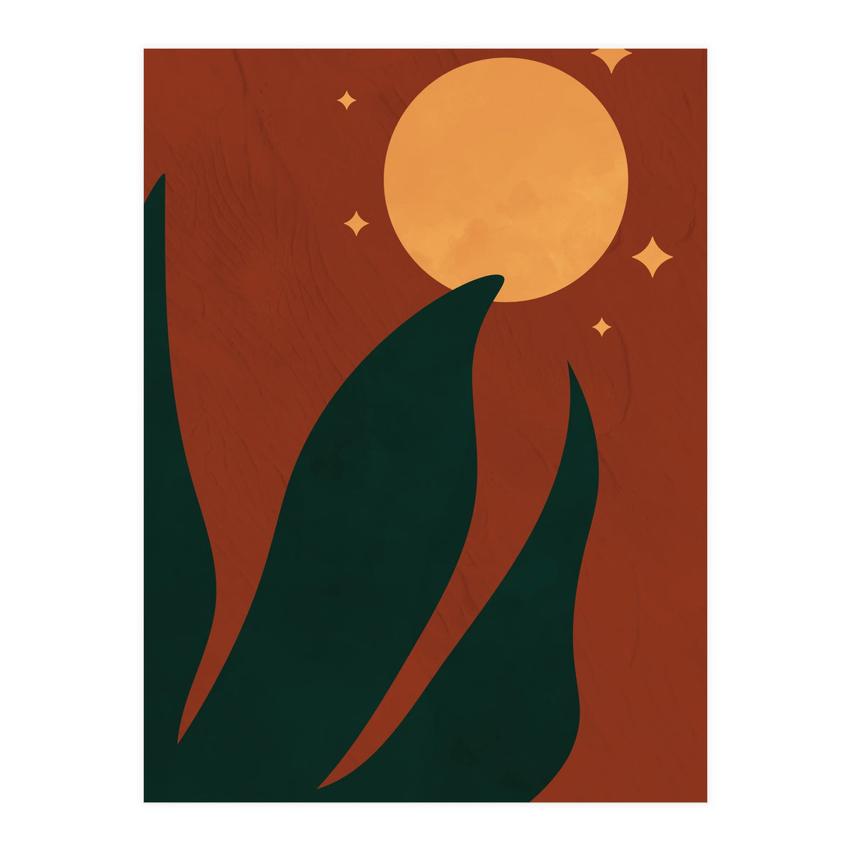 Full Moon Botanical Boho (Print Only)