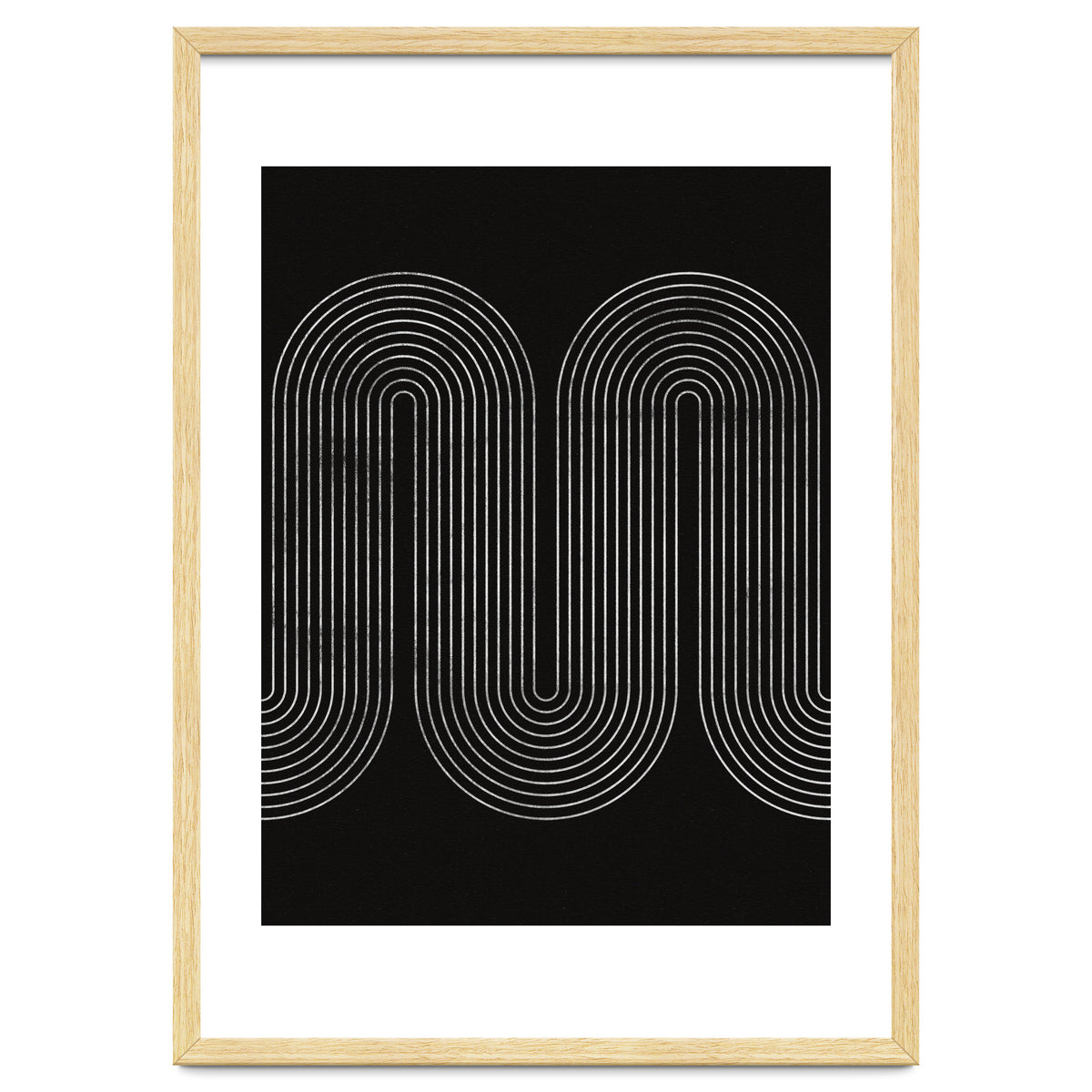 Mid-Century Modern No.18 - Woodblock Print