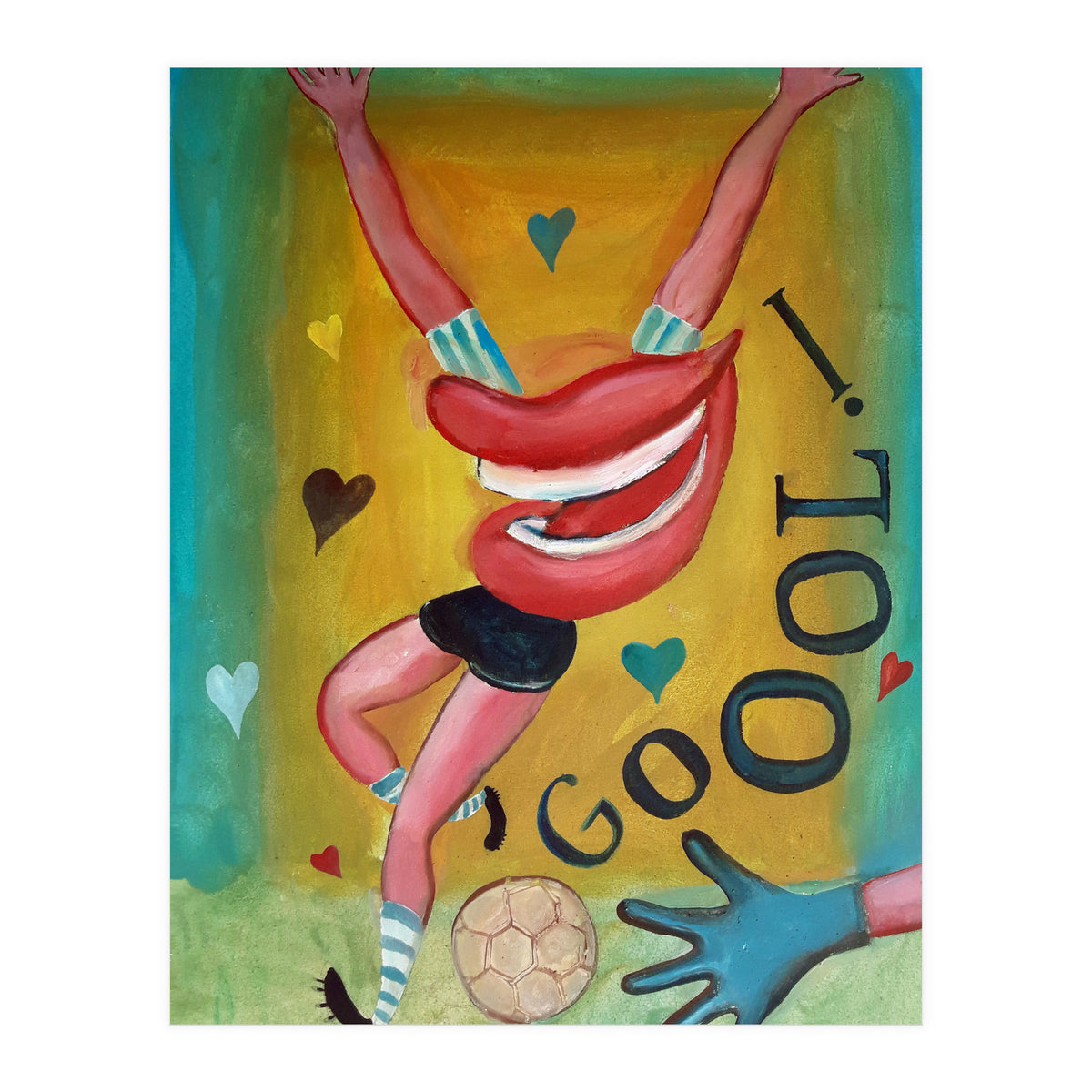 Goool Y Corazones 2 (Print Only)