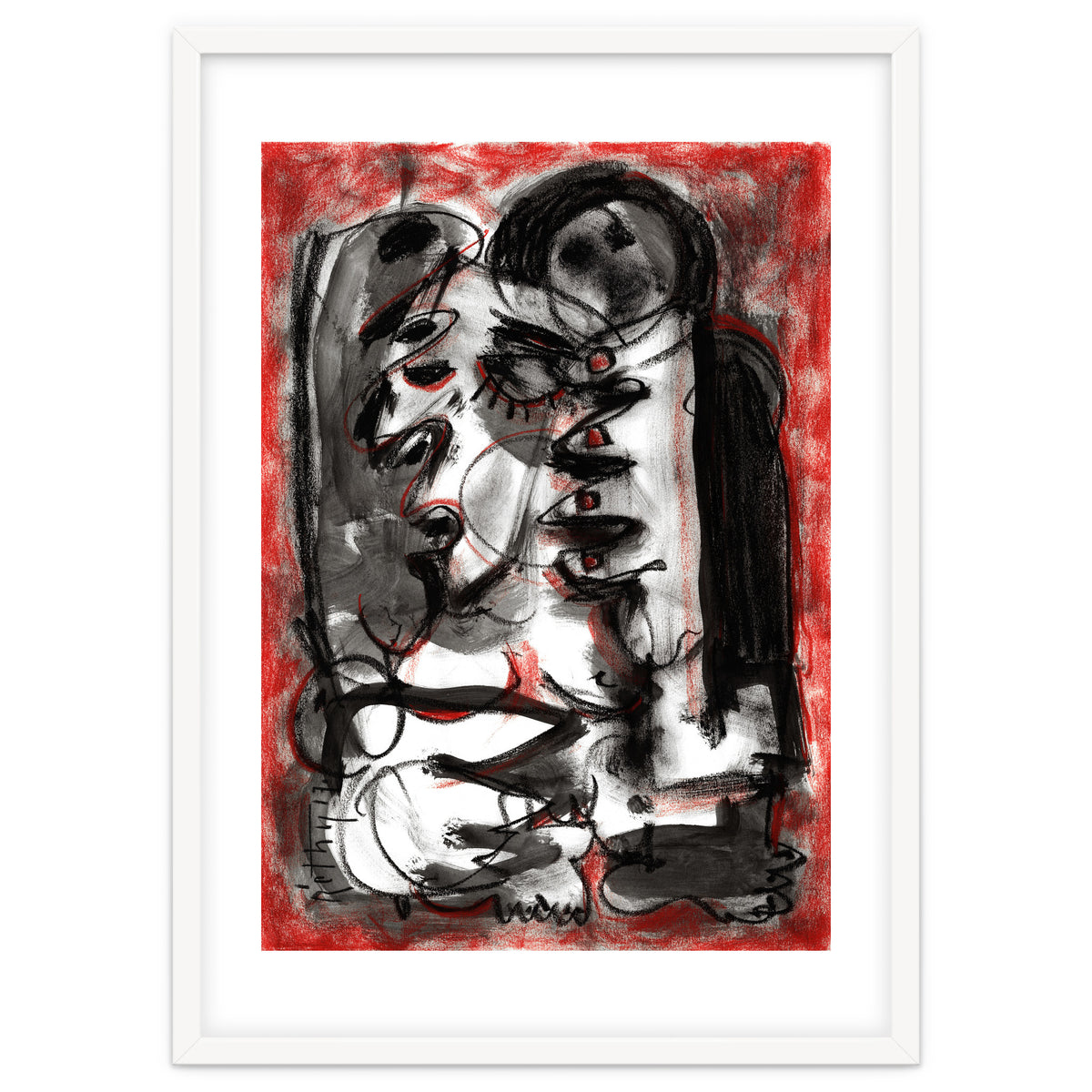 Shame - white background