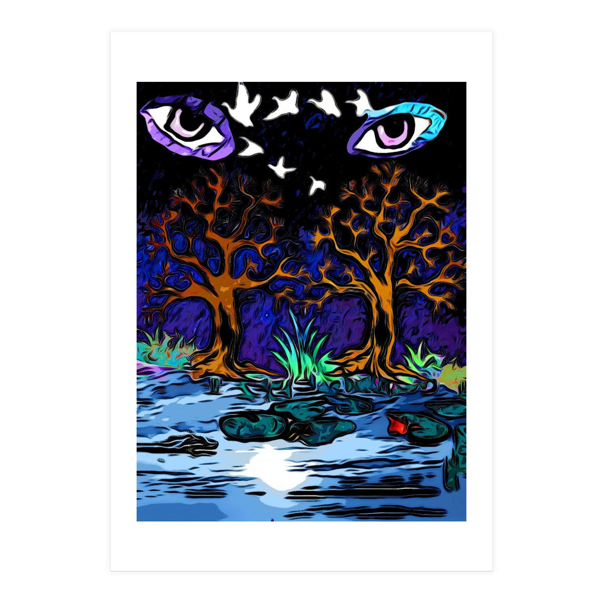 Dark Forest Of Eyes (Print Only)