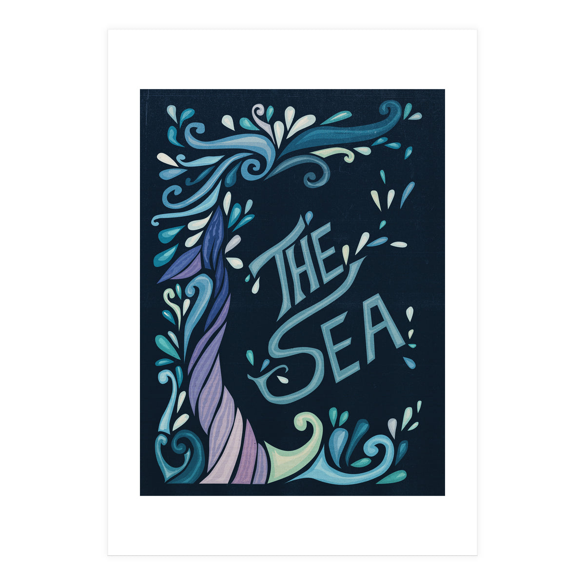 Art Nouveau Sea (Print Only)