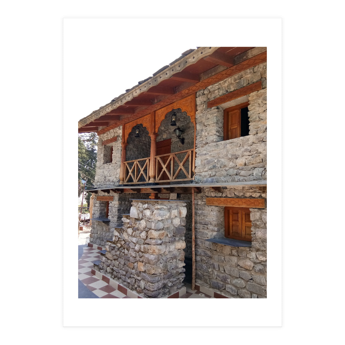 Architecture - Exposed Stone House (Print Only)