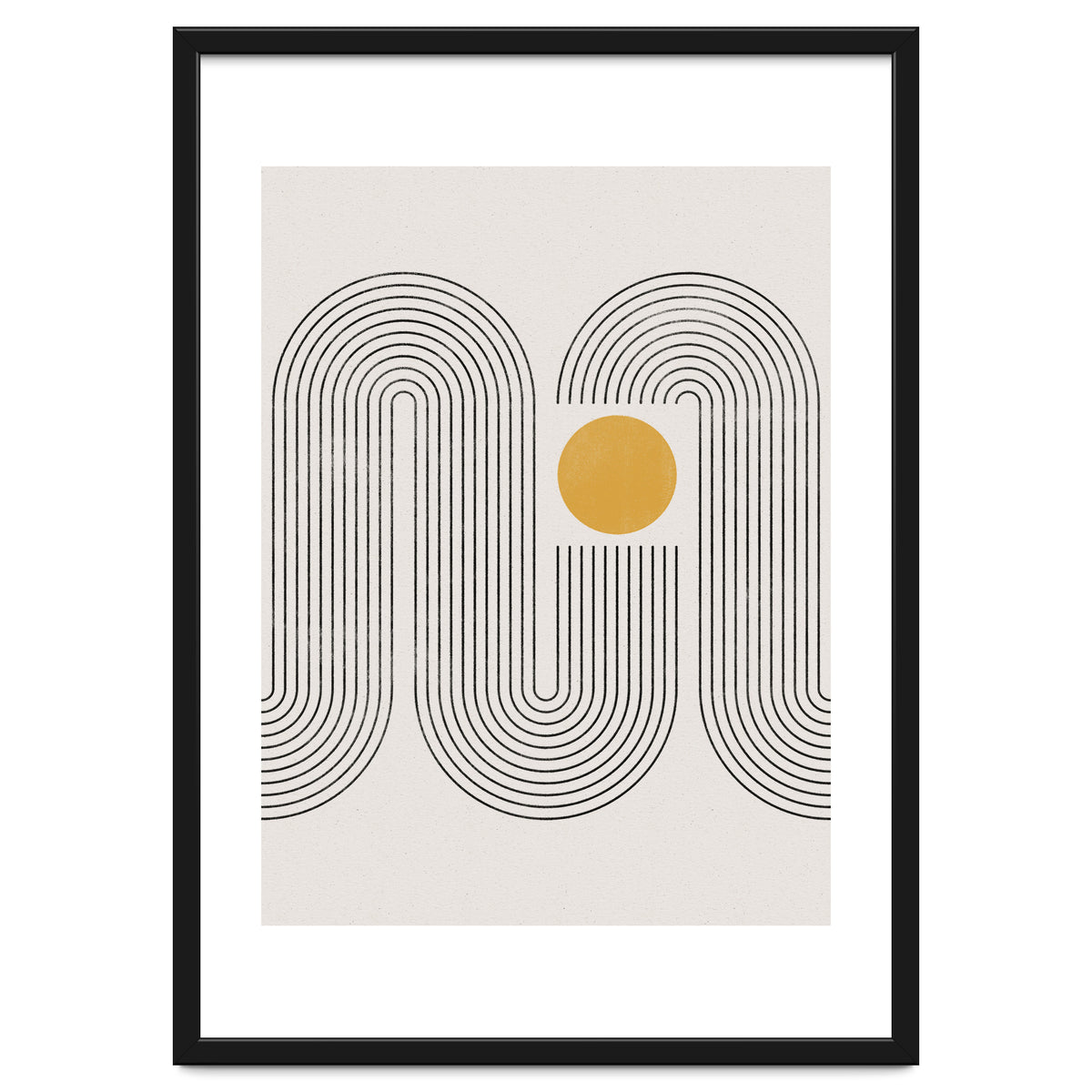 Mid-Century Modern No.22 - Woodblock Print