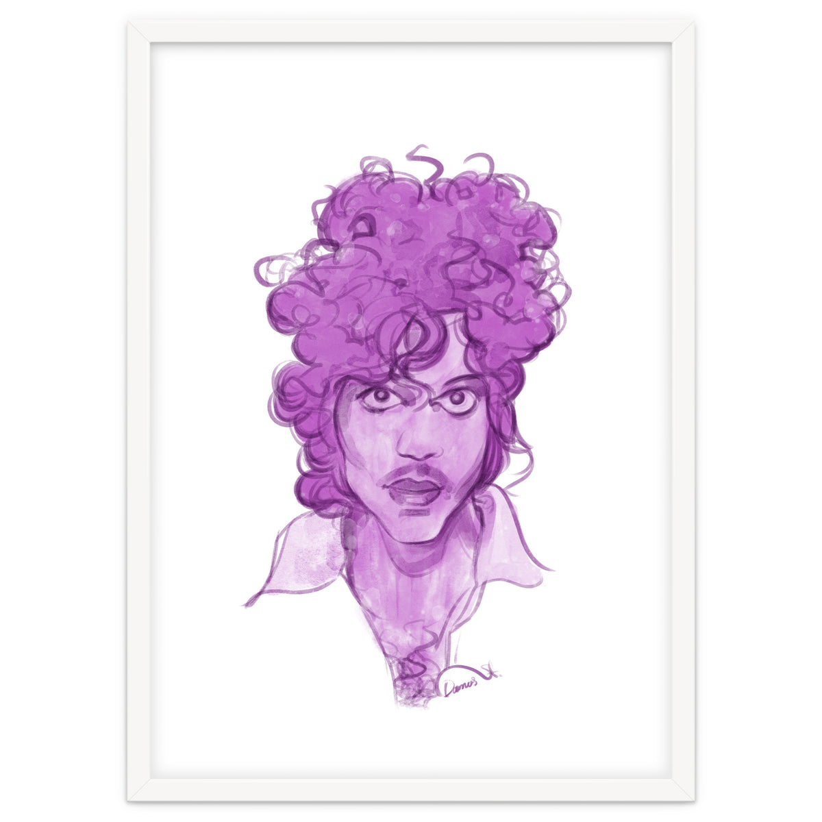 Prince Watercolor illustration