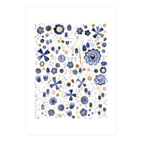 Indigo Flower Mashup (Print Only)