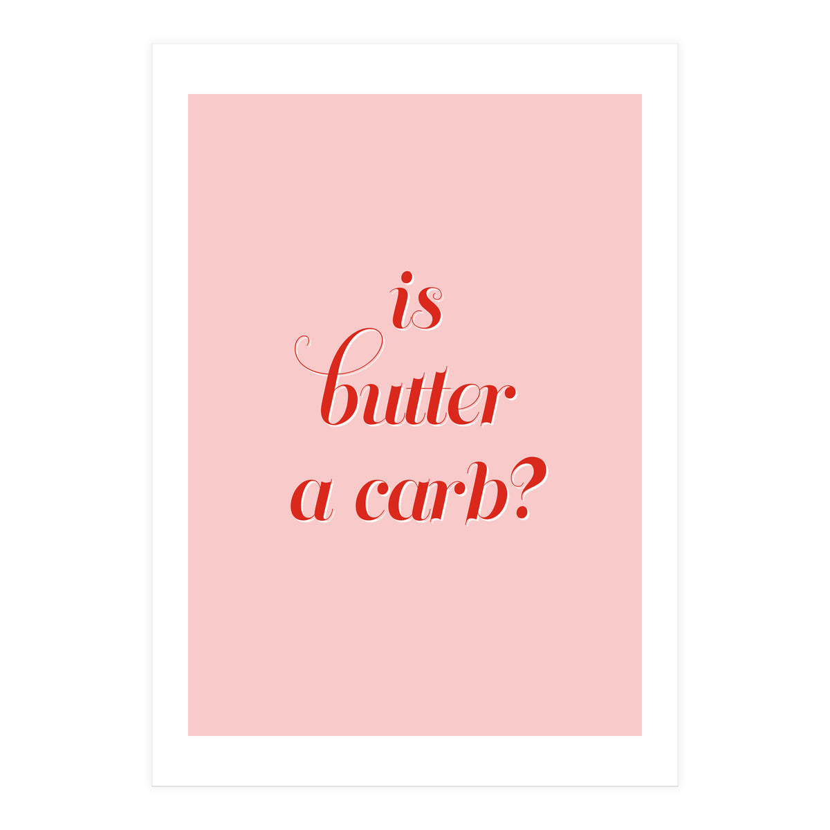Is butter a carb? (Print Only)