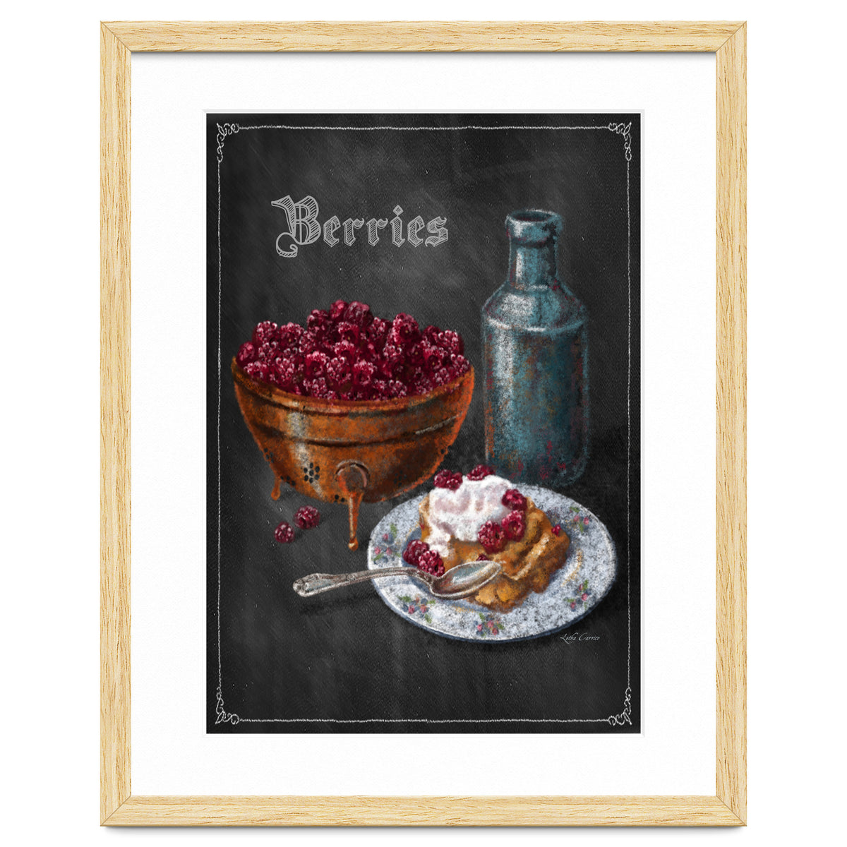 Berries Chalkboard Art