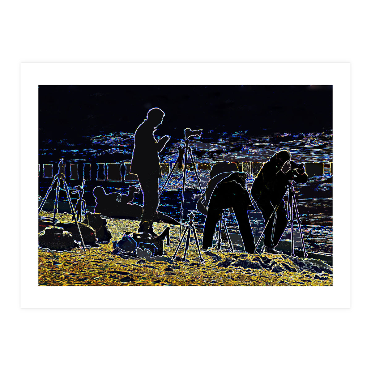 Photographers at the beach (Print Only)