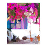 Blossom Is Just Around The Corner, Bougainvillea Tropical Greece Architecture, Botanical SummerTravel Bohemian (Print Only) thumbnail