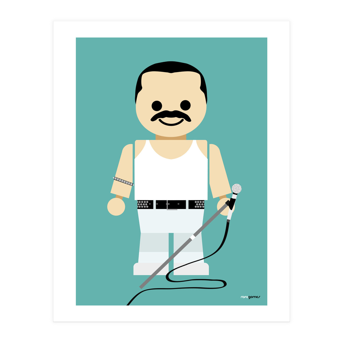 Freddie Mercury Toy (Print Only)