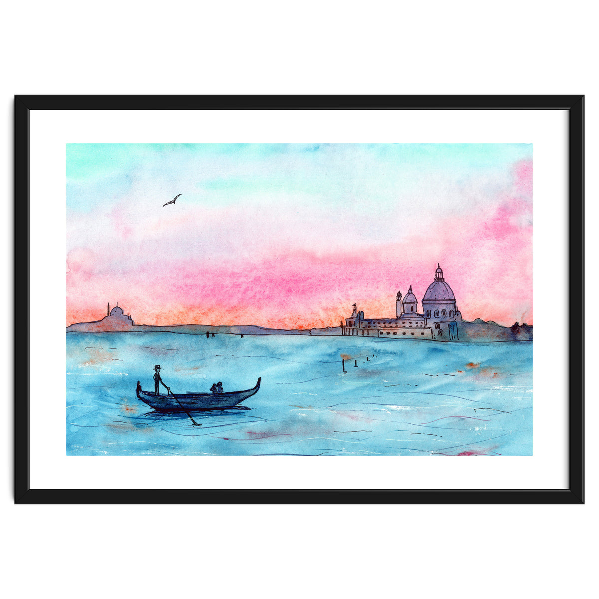 Sunset in Venice || watercolor