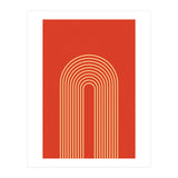 Rainbow Lines Mid Century Geometric Art (Print Only) thumbnail