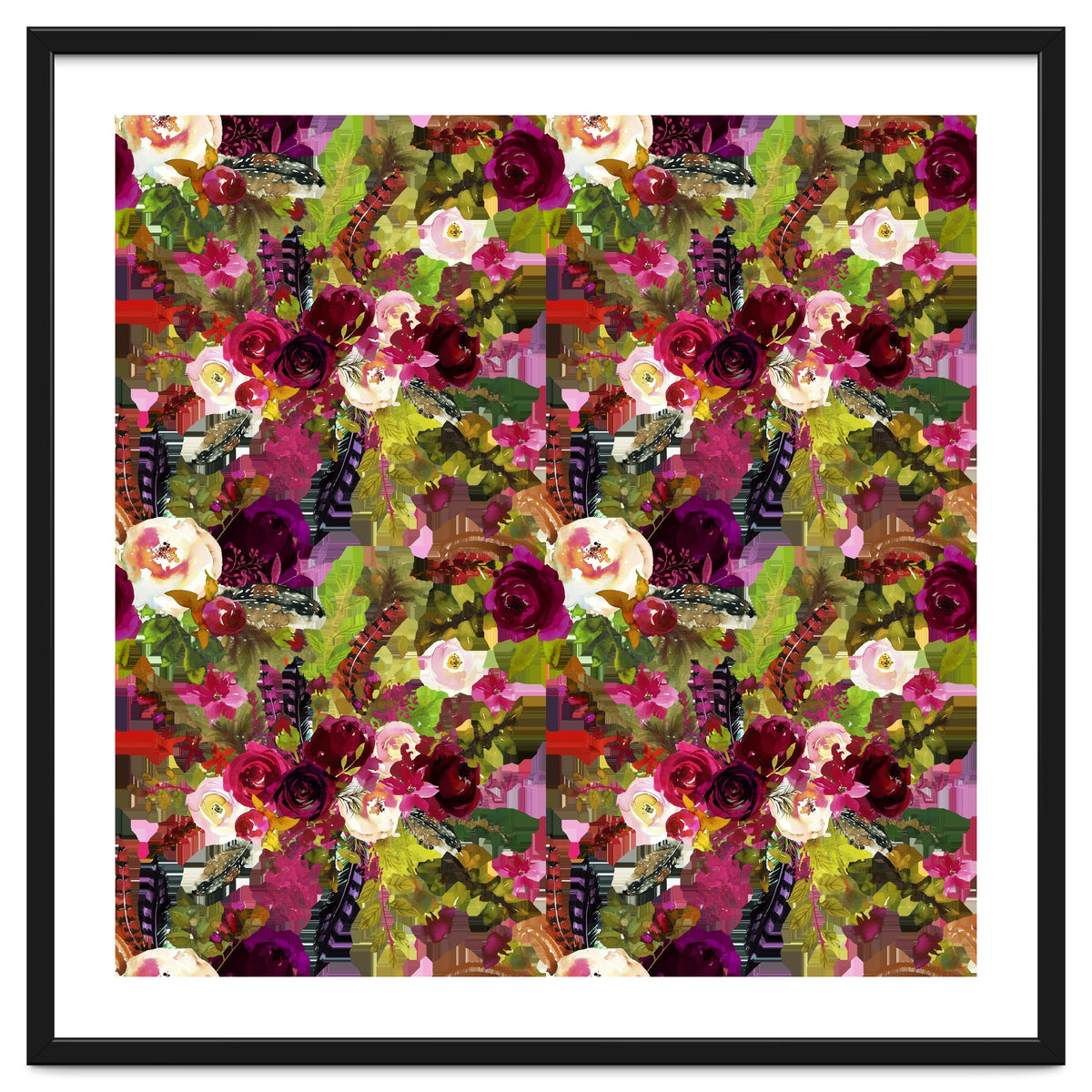 Water Colour Rose Pattern