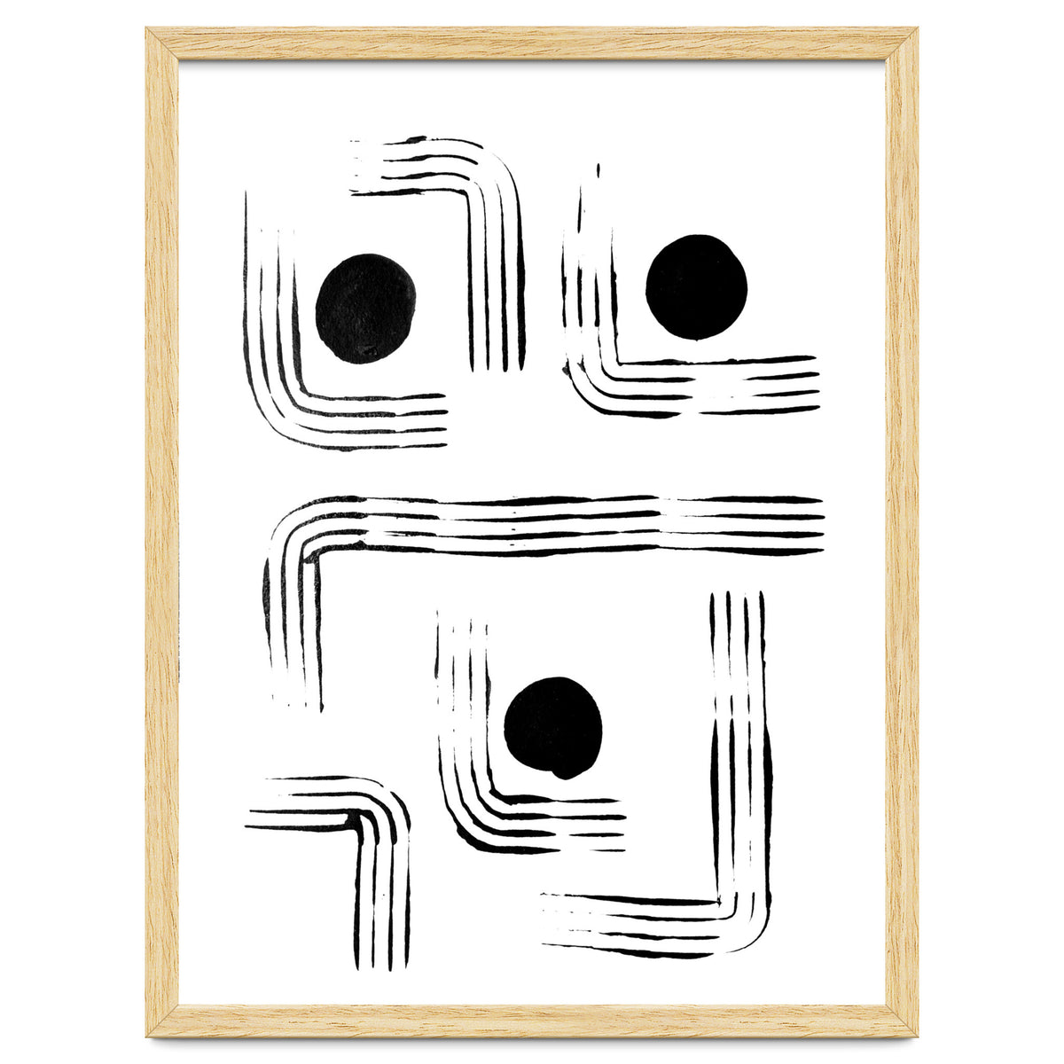 Mid-century Modern Monochrome Print #2