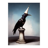 Crow In A Party Hat Gothic Painting (Print Only) thumbnail