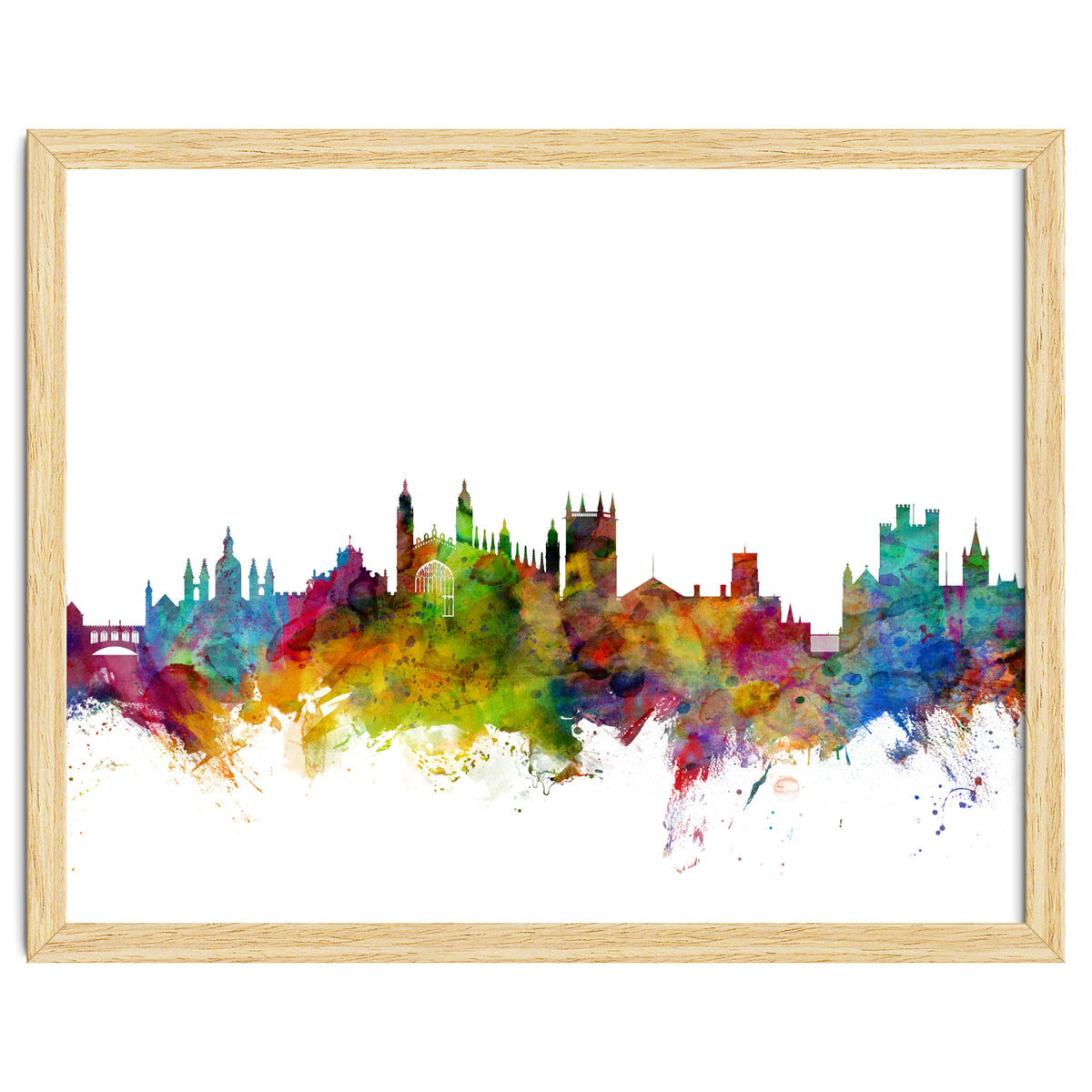 Cambridge England Skyline