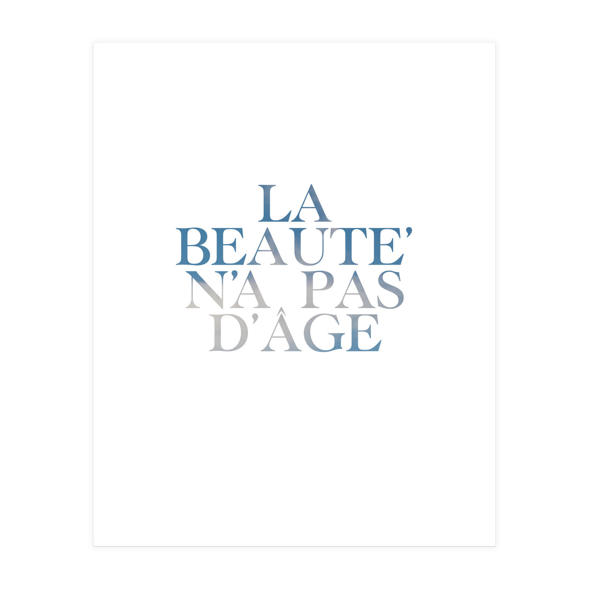 la beaute... (Print Only)